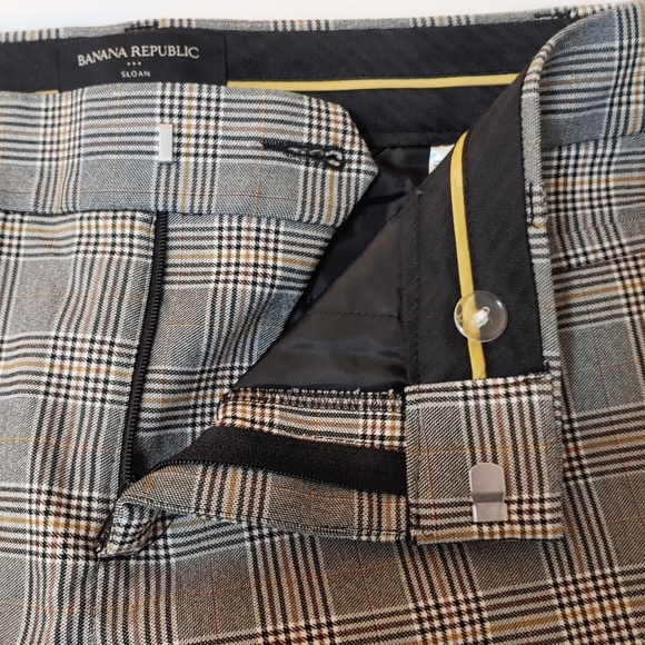 Banana Republic Sloan ankle pants, plaid, 0 - Picture 4 of 13